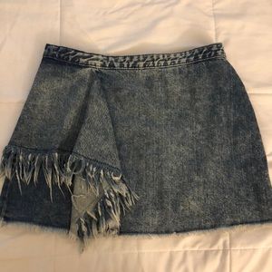 ZARA TAFALIC DENIM SKIRT